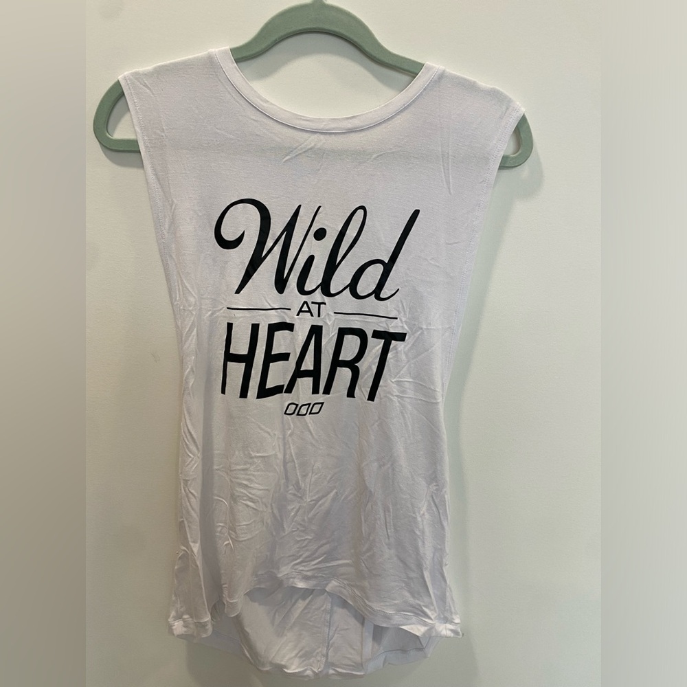Lorna Jane Wild At Heart muscle tank top Sz M